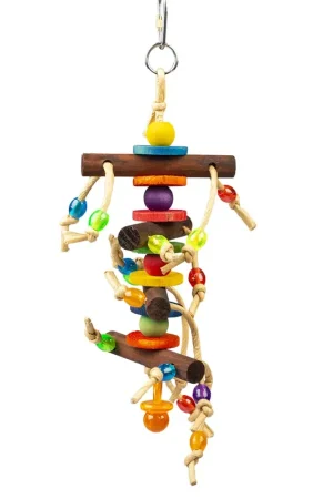 Duvo+ Kleurrijke Hanger-Houten Blokjes & Speeltjes 28x10,2x6 cm Voordeelprijs